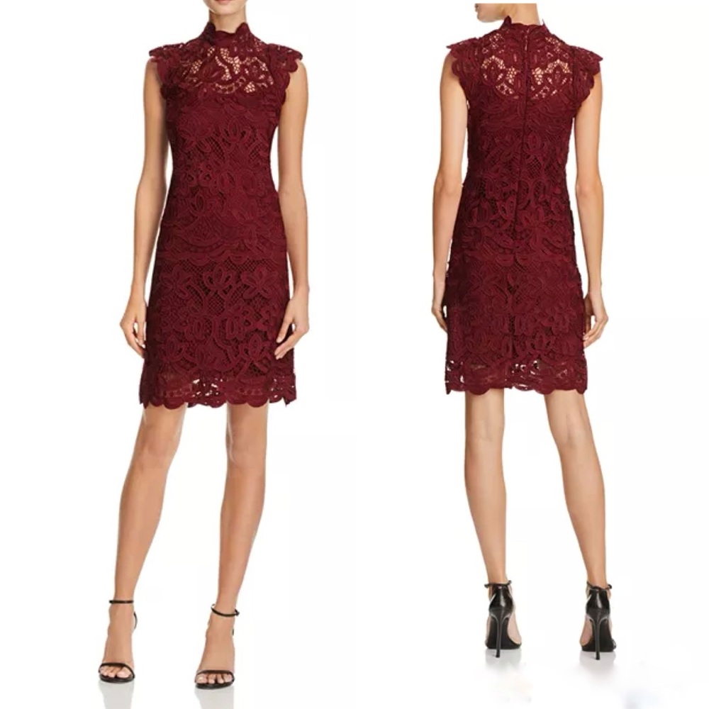 Laundry by Shelli Segal Mock-Neck Venice Dress